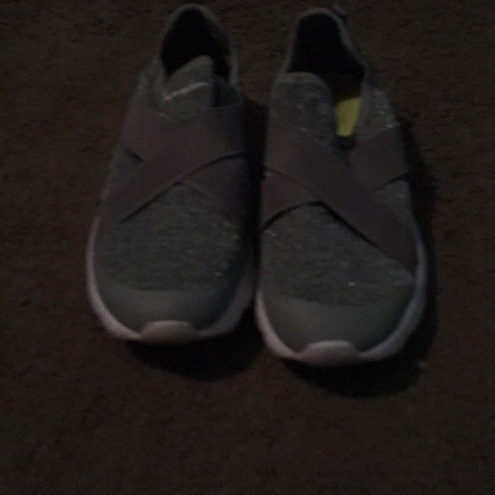 Gray sparkle champion shoes